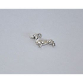 Fémmedál karabínerrel, tacskó