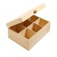 Teafiltertartó doboz, 6 rekeszes