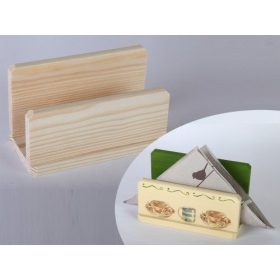 Szalvétatartó, szögletes