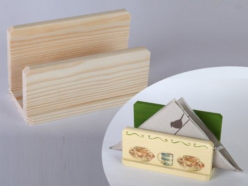 Szalvétatartó, szögletes