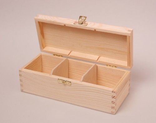 Teafiltertartó doboz, 3 rekeszes