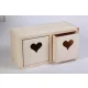 Fiókos szekrény szív kivágással
