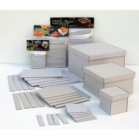 Kartondoboz, összeragasztandó, közepes