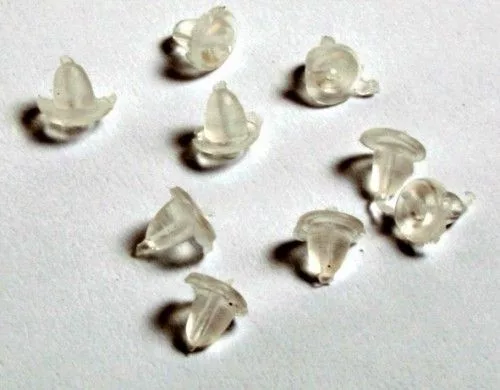 Fülbevaló stifthát, gumi, kicsi