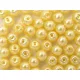 Teklagyöngy, világos sárga, 6mm-es, 30db/csomag