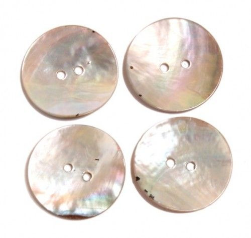 Kagylógomb 25mm, Natúr