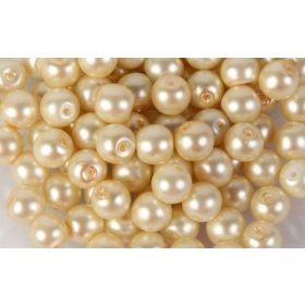 Teklagyöngy, ekrü, 8 mm/ 20 db