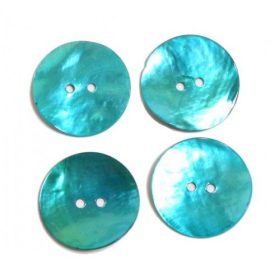 Kagylógomb 25mm, Kék