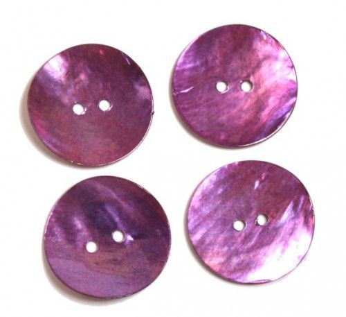 Kagylógomb 25mm, Lila