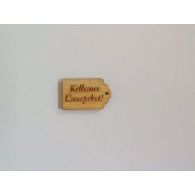 Kellemes Ünnepeket scrapbook tábla, 3x4,5cm