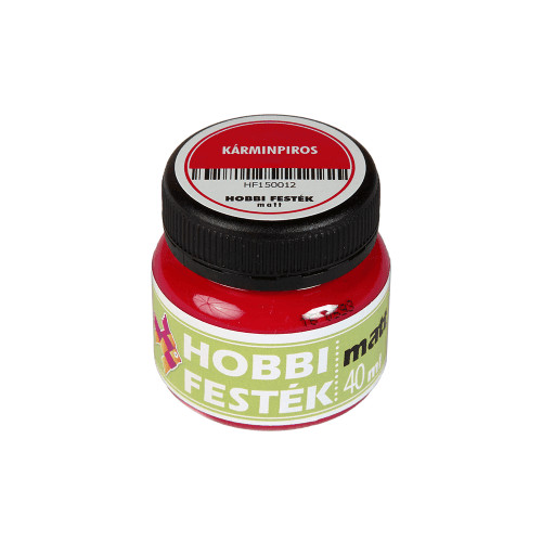 Hobbi festék matt kárminpiros