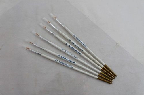 Kontúrozó ecset szett, 6 részes, 00-ás méret