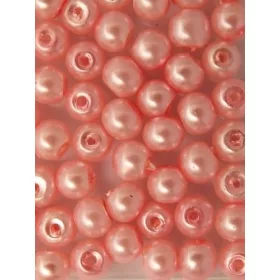 Teklagyöngy, vil.rózsaszín, 6 mm/ 30 db