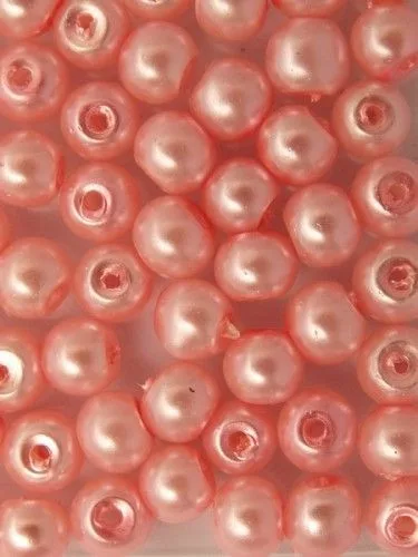 Teklagyöngy, vil.rózsaszín, 6 mm/ 30 db
