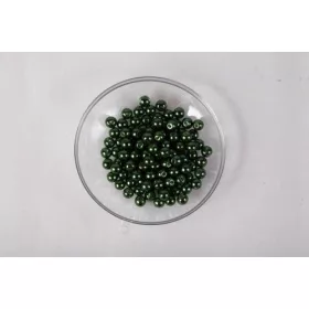 Teklagyöngy, sötétzöld, 6mm-es, 30db/csomag