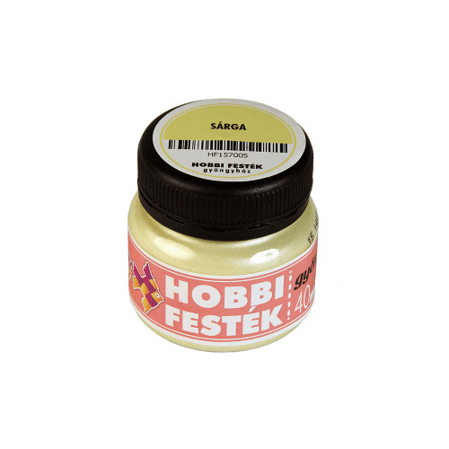 Hobbi festék gyöngyház sárga