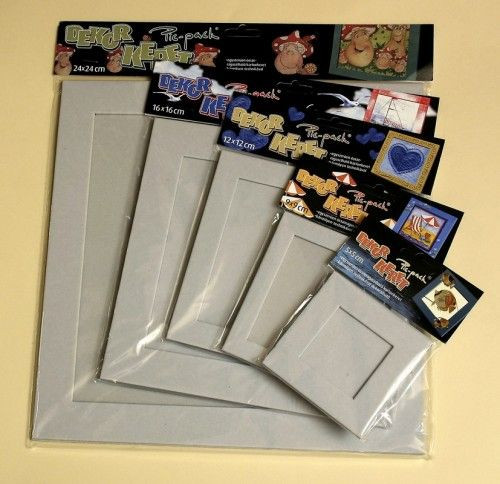 Képkeret karton 16x16 cm, négyszög