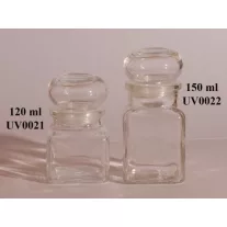 Kockaüveg üv.dugó kicsi dominó 120ml