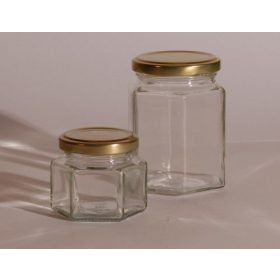 Hexagon fűszertartó üveg 196ml