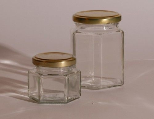 Hexagon fűszertartó üveg 196ml