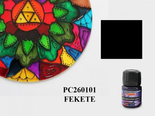 Üveg és porcelánfesték 30ml FEKETE