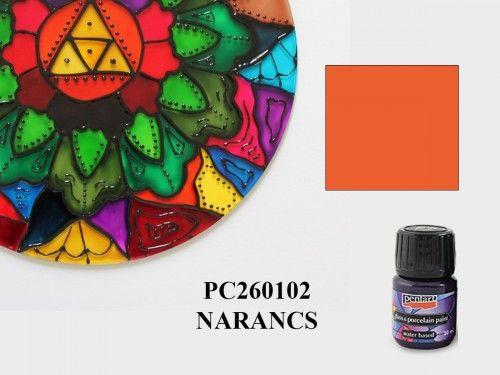 Üveg és porcelánfesték 30ml NARANCS