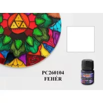 Üveg és porcelánfesték 30ml FEHÉR