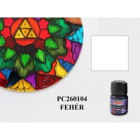Üveg és porcelánfesték 30ml FEHÉR