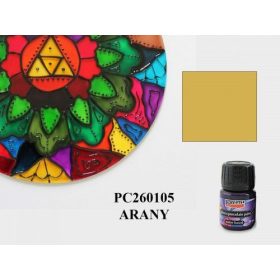 Üveg és porcelánfesték 30ml ARANY