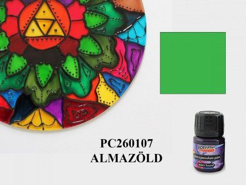 Üveg és porcelánfesték 30ml ALMAZÖLD