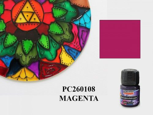 Üveg és porcelánfesték 30ml MAGENTA