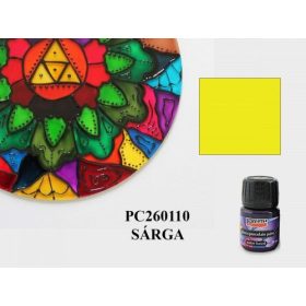 Üveg és porcelánfesték 30ml SÁRGA