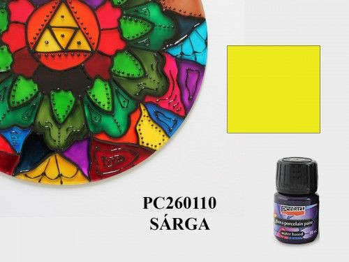 Üveg és porcelánfesték 30ml SÁRGA