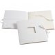 Album-megkötővel, fehér 20*20 cm, 190 g., 8 lap