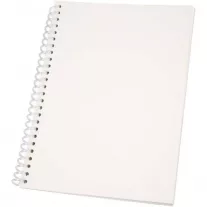   Notesz spirálos, átlátszó borítóval, fehér lapos, 80 oldalas, 15*21 cm