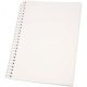 Notesz spirálos, átlátszó borítóval, fehér lapos, 80 oldalas, 15*21 cm