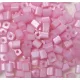 Metál kockagyöngy 4mm rózsaszín 15g/cs