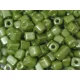 Metál kockagyöngy 4mm zöld 15g/cs