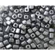 Metál kockagyöngy ezüst 15g/cs