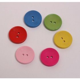 Színes fa gomb, 4 cm-es