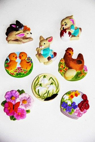 Gipszkiöntő, Húsvéti figurák 6db-os