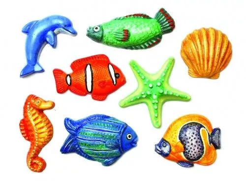 Gipszkiöntő - Tengeri figurák