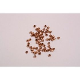 Akrilgyöngy metál, arany golyó, 5 gr 3mm-es