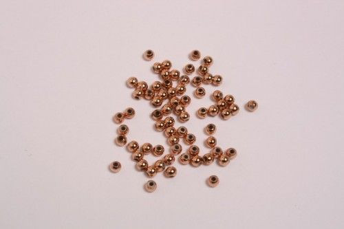 Akrilgyöngy metál, arany golyó, 5 gr 3mm-es