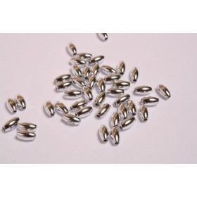 Akrilgyöngy metál, ezüst orsó