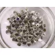 Akrilgyöngy metál, ezüst kocka, ~100 db/cs. 4mm-es