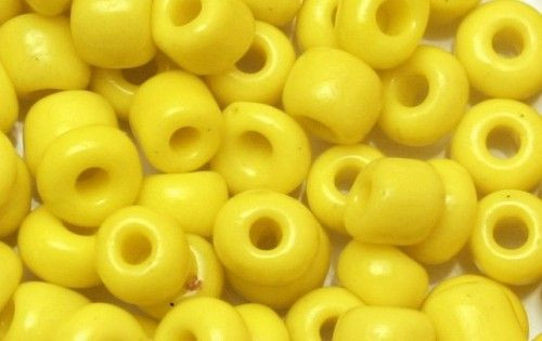 Kásagyöngy OP 4mm sárga 15g/cs