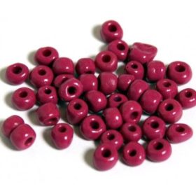 Kásagyöngy, OP 4mm Sötétrózsaszín 15g/cs