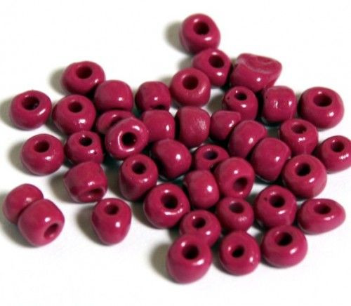Kásagyöngy, OP 4mm Sötétrózsaszín 15g/cs