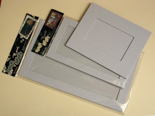 Képkeret karton 16x32cm, téglalap